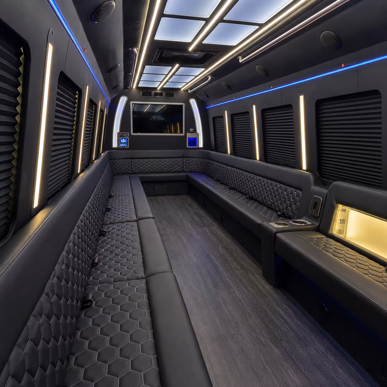 pasco party bus rental interior