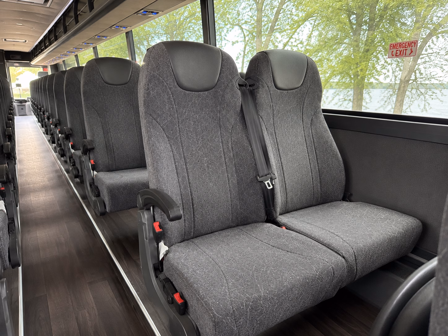 spokane charter bus rental interior